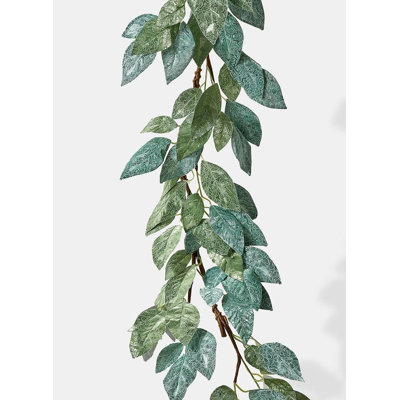 Guirlande feuille 4' look velours