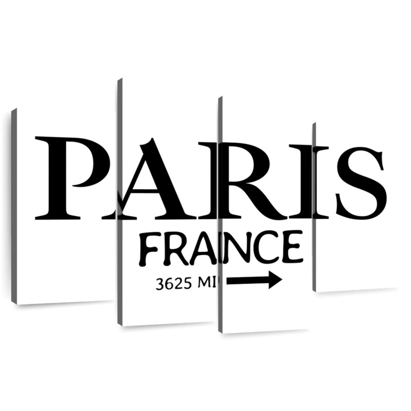 Panneau Keesha Paris, H 48 po x l 75 po