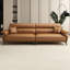 Canapé modulaire brun en cuir véritable-118439323-118439325-118439328