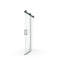 Porte de douche coulissante simple sans cadre à fermeture en douceur de 56 à 60 po x H 76 po, verre trempé 1/4 po (6 mm) avec revêtement antidéflagrant par livraison express, noir mat