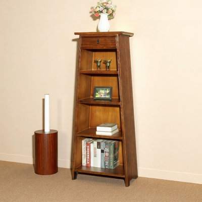 Trapezoidal open bookcase