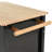 Kitchen Island Cart with Solid Wood Top and Locking Wheels-2096731053