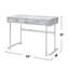 Rectangular Writing Desk With 2 Drawers (Not Including Office Chairs)