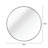 36 Inch Black Metal Framed Round Bathrrom Mirror For Wall.(W2203134079)-751468427-751468424