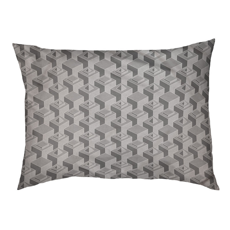 Coussin pour chien intérieur à motif skyscrapers Chen, Grand (l 50 po x P 7 po x H 40 po), Gris