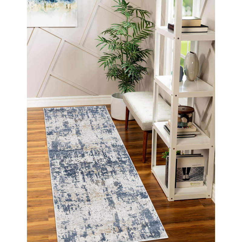 Connery Abstract Indoor Rug, Runner 2'7" x 12'