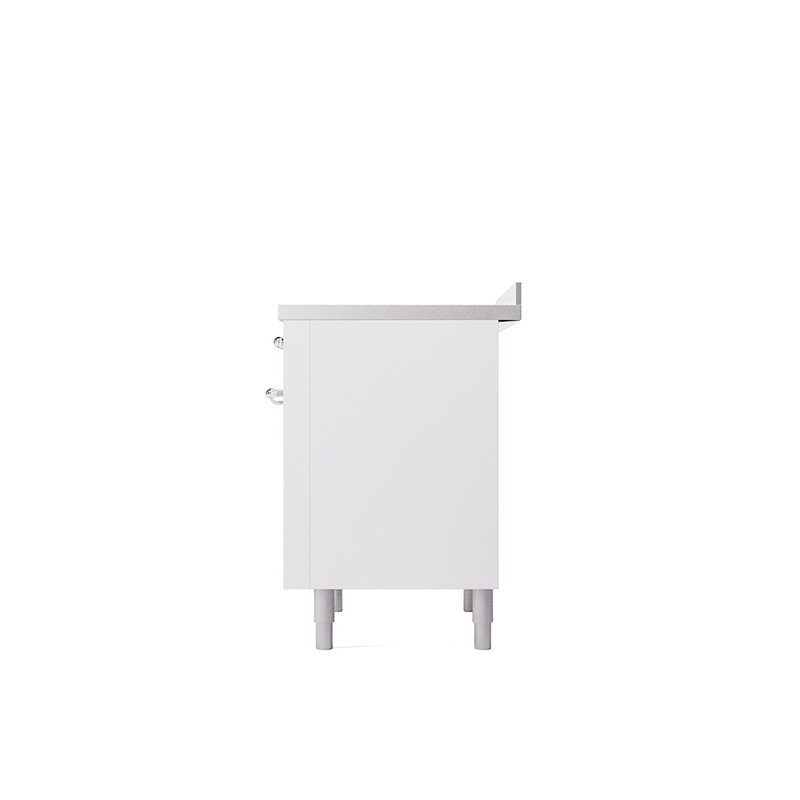 ILVE Nostalgie II 36 in Induction Range, White/Chrome