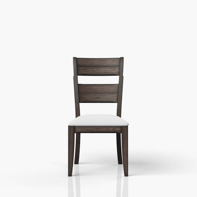 Chocolate Upholstered Seat Side Chair...