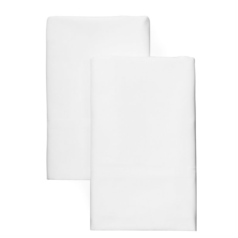 Fulham Soft Finish 300 Thread Count 100% Cotton Percale Sheet Set, White, Full