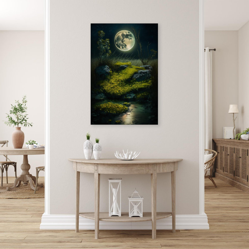 «Moss Under the Mooonlight», impression sur toile tendue, H 14 po x l 11 po x P 1,25 po