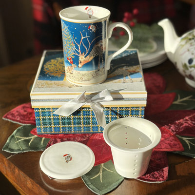 Christmas Fairytale Mug with Filter Cover in Gift Box