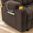 Electric Reclining Loveseat Sofa with Heat and Massage, Cup Holders, USB Charge Port-441978747