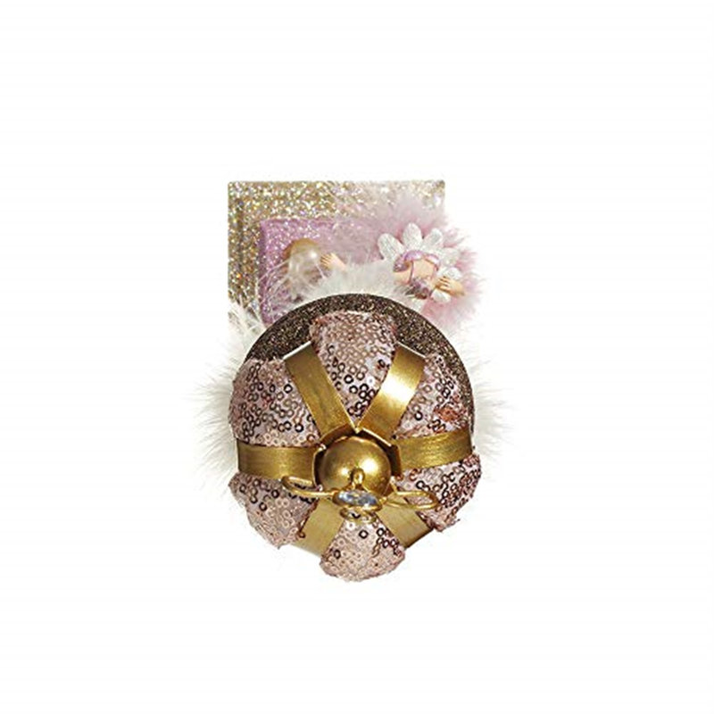 14-Inch Pink and Gold Ballet King Nutcracker with Sequin Crown