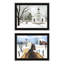Add Visual Interest To Your Room With Decor 4U Wall Art - 2 Bells Ring Black Framed For Living & Bedroom Transform Space Artistic Expression
