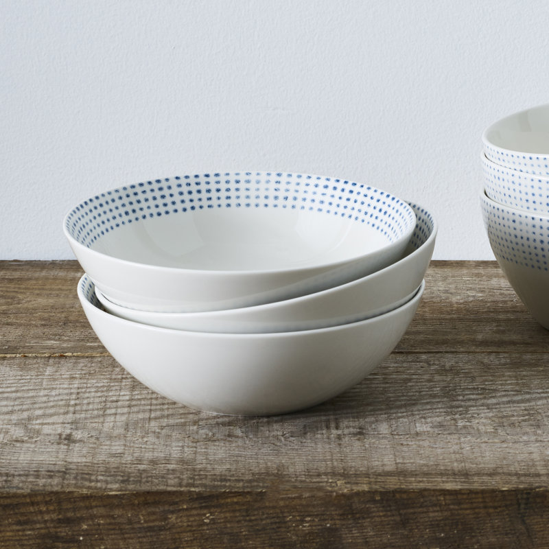 Noritake Hammock Cereal Bowls, 7 1/2", 27 Oz., Blue