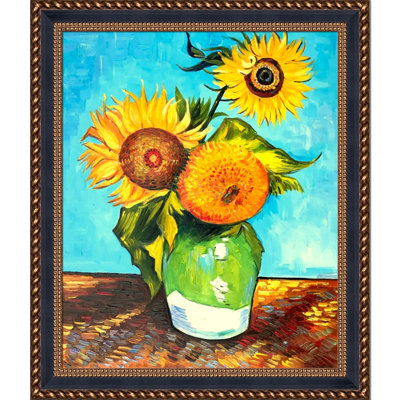« tournesols, first version » par vincent van gogh-photo, peinture sur toile