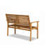 Banc de jardin en bois d'acacia massif avec finition en teck doré