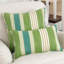 Coussin en coton On Course Verte