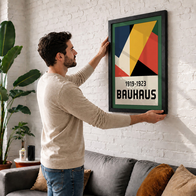 Bauhaus Forms Geometric - Print, Unframed, A4 - 29.7 x 21.0 cm