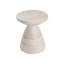 Table d'appoint d'extérieur / d'intérieur en béton léger, finition travertin