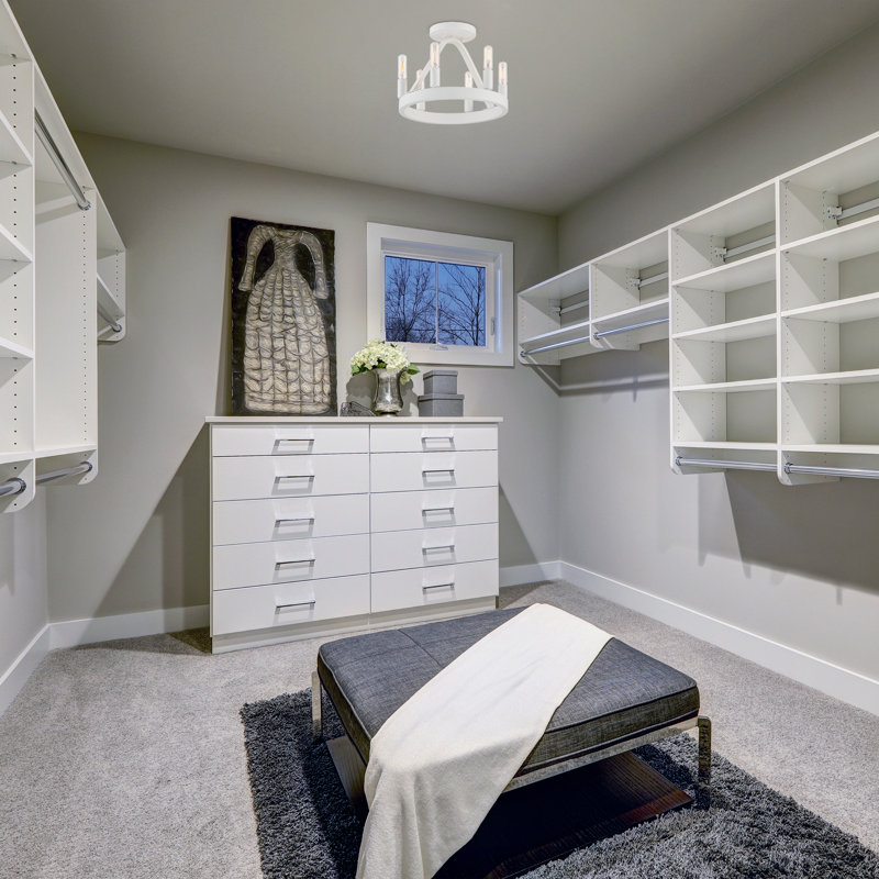 Sareena Semi Flush Mount, Matte White