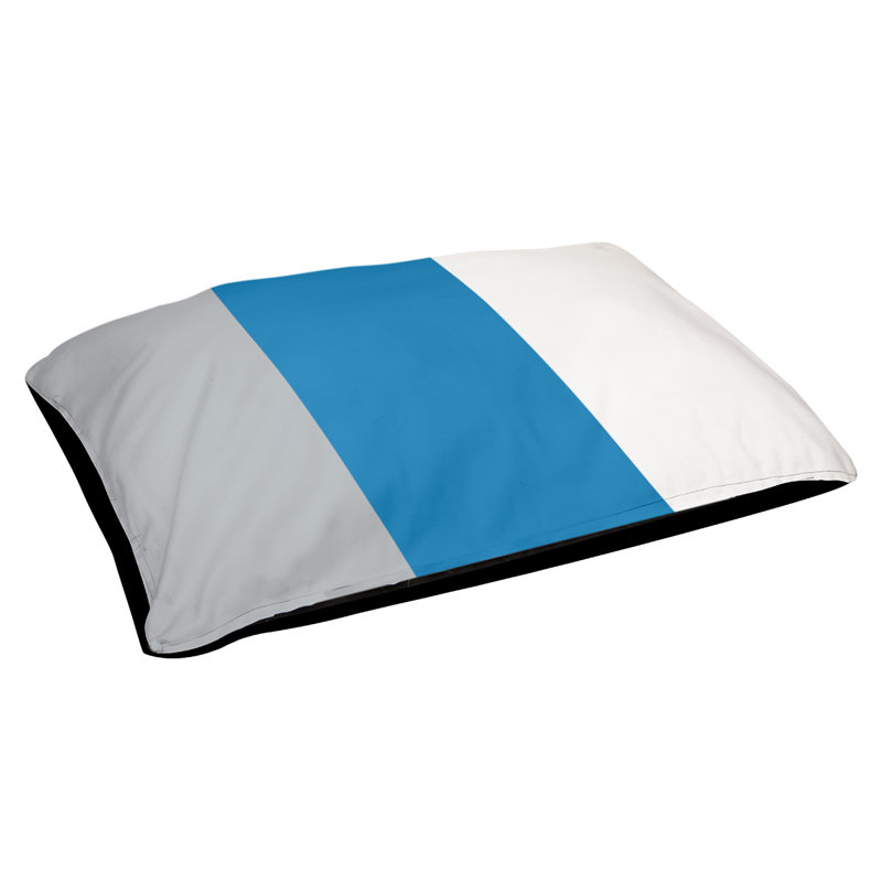 Coussin Detroit, Grand (l 50 po x P 40 po x H 7 po), Bleu