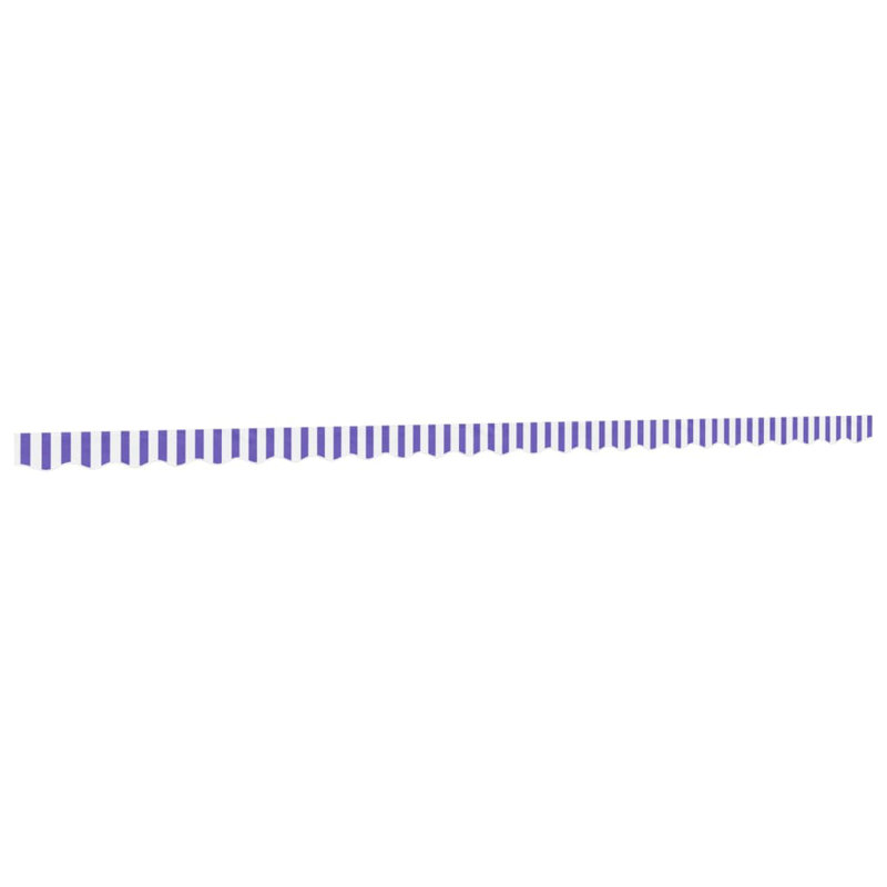Replacement Fabric For Awning Valance, Striped, 580cm W x 20cm D, Blue/White