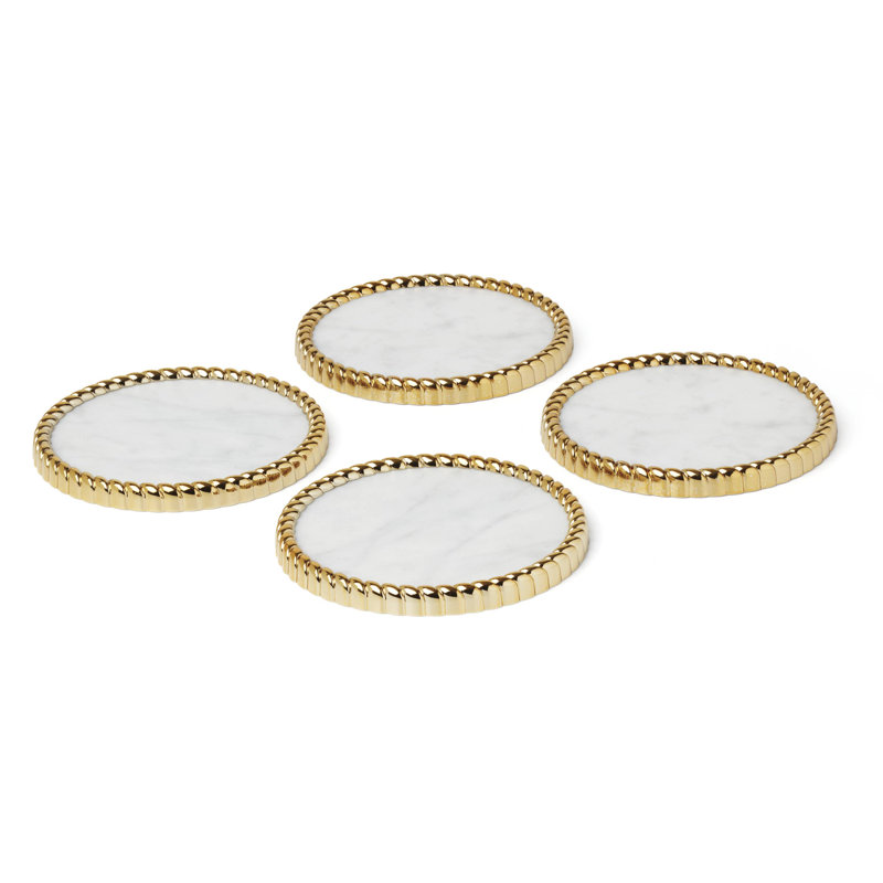 Reed And Barton Roseland Coasters, Set of 4