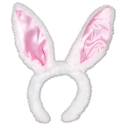 Peluche oreilles de lapin en satin - paquet de 12