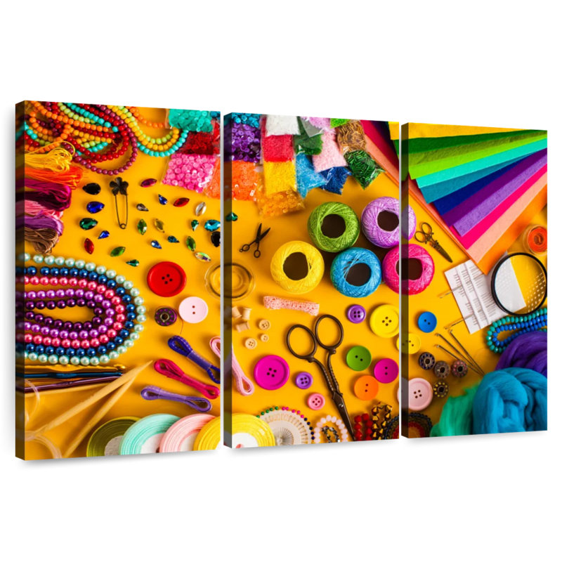 Fournitures d'artisanat coloré Senne, H 32 po x l 50 po
