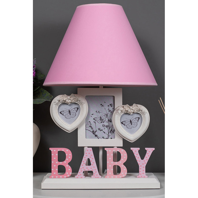 Lampe de table 20 po Ethelen, Rose, Rose