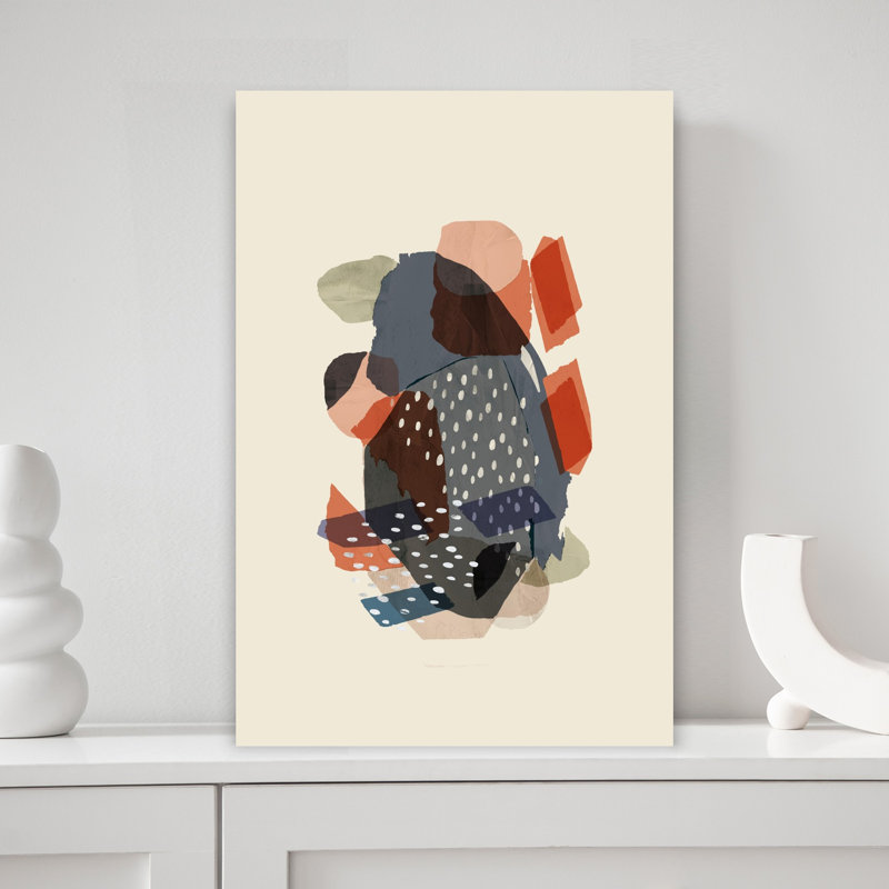 Art contemporain contemporain abstrait, H 18 po x l 12 po