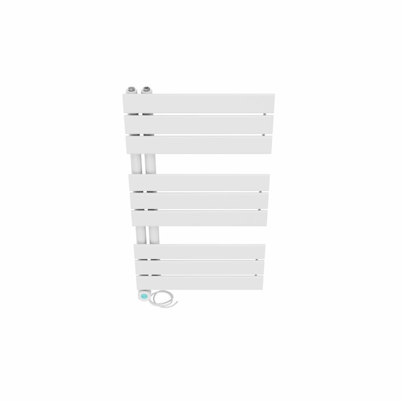 Rinya Designer Towel Rail Heated Towel Rails, 180cm H x 50cm W x 6.7cm D, Chrome