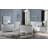Sophia Transitional 2-Drawer Nightstand in Platinum