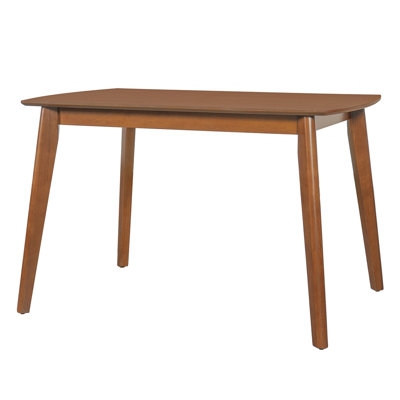 Mid Century Modern Dining Table, Solid Wood Kitchen & Dining Room Table for 4, Minimalist Table for Dining Room, Rectangular Dinette Table, Easy Assem