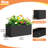 Large Rectangular Planter - Metal Rectangular Planter Box with Drainage Holes for Indoor and Outdoor Use-87823479-87823477