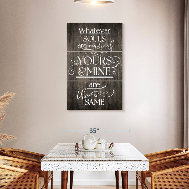 Tergel Your Soul And Mine Typography, 45" H x 28" W