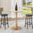 Seniqua Round Metal Base White Bar Table-1180429722
