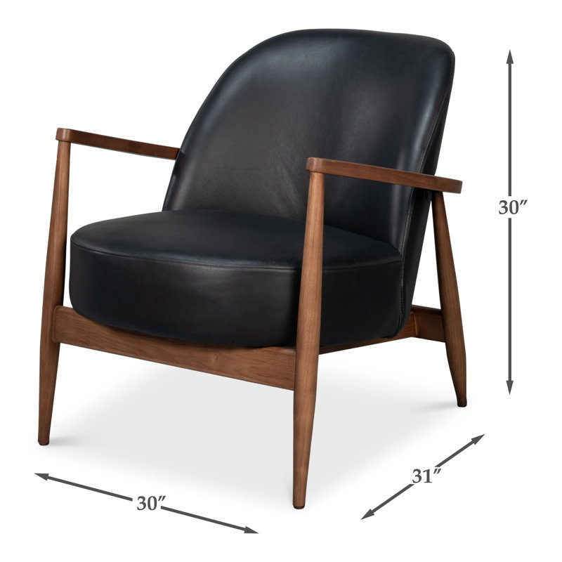 Pindar Armchair, Onyx Black