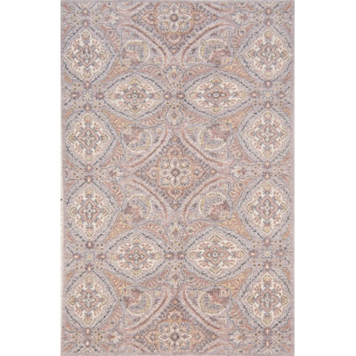 Tapis argent noué à la main de haute qualité