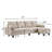 Kurumi Upholstered U-Shaped Sectional with Ottoman Symmetrical-406233226