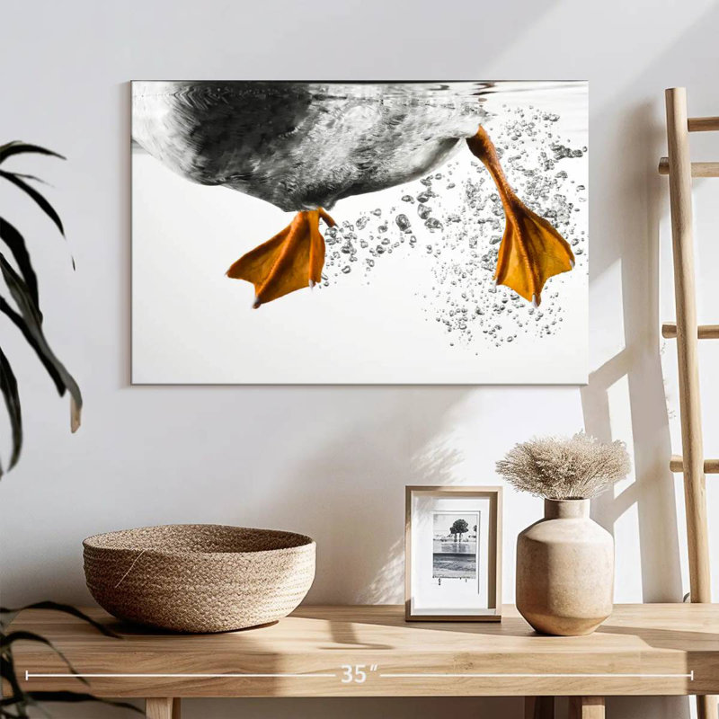 Brampt Duck Feet Underwater, 16" H x 24" W