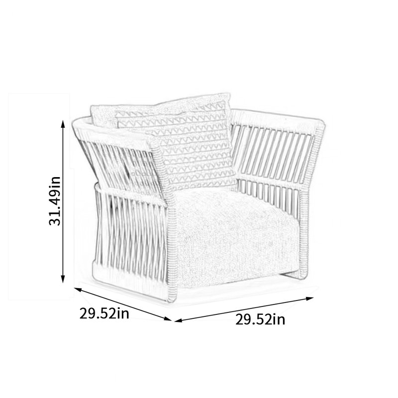 Chaise de loisirs d'extérieur imperméable Brasby