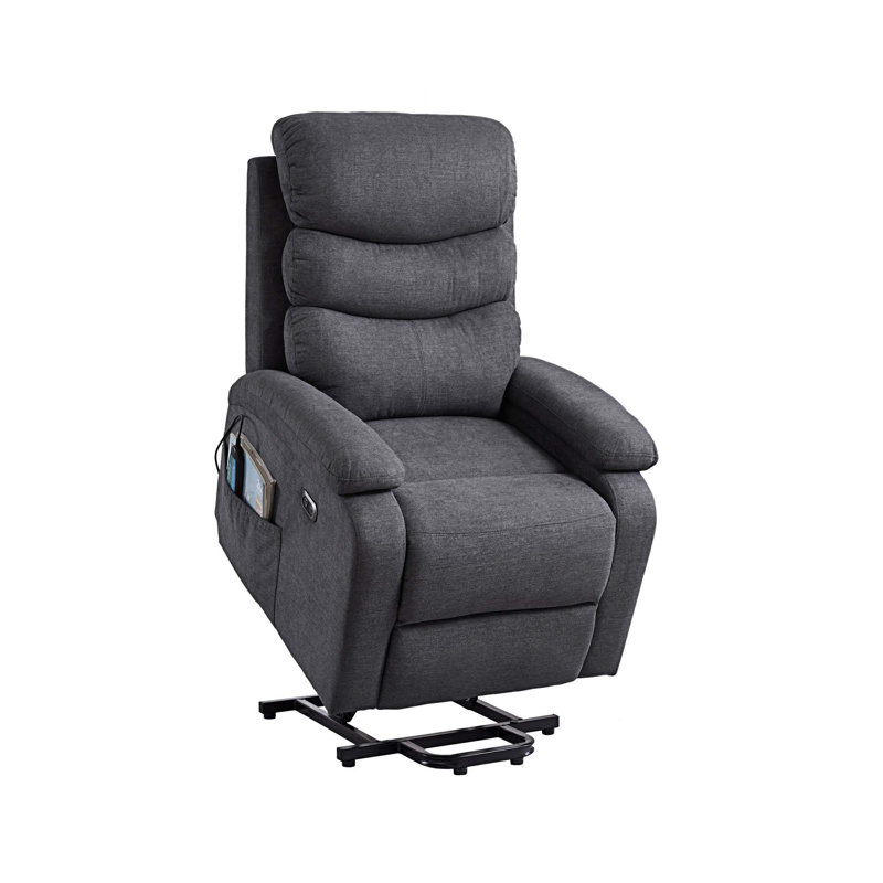 Fauteuil de massage chauffant, Tissu gris
