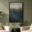 Art mural sur toile encadrée, impression de paysage abstrait bleu pour chambre à coucher - 16 po x 24 po-641772860-641772861
