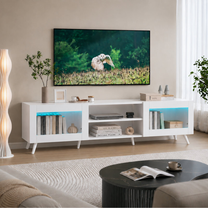 TV Stand for TVs up to 75", White