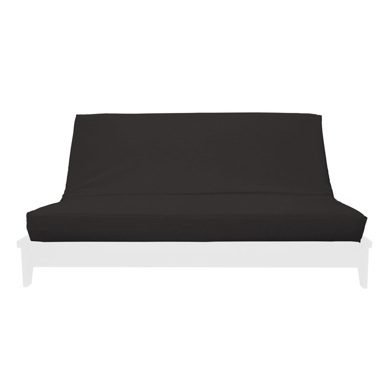 Housse de futon Abby Velvet Texture, Simple, Velours gris anthracite