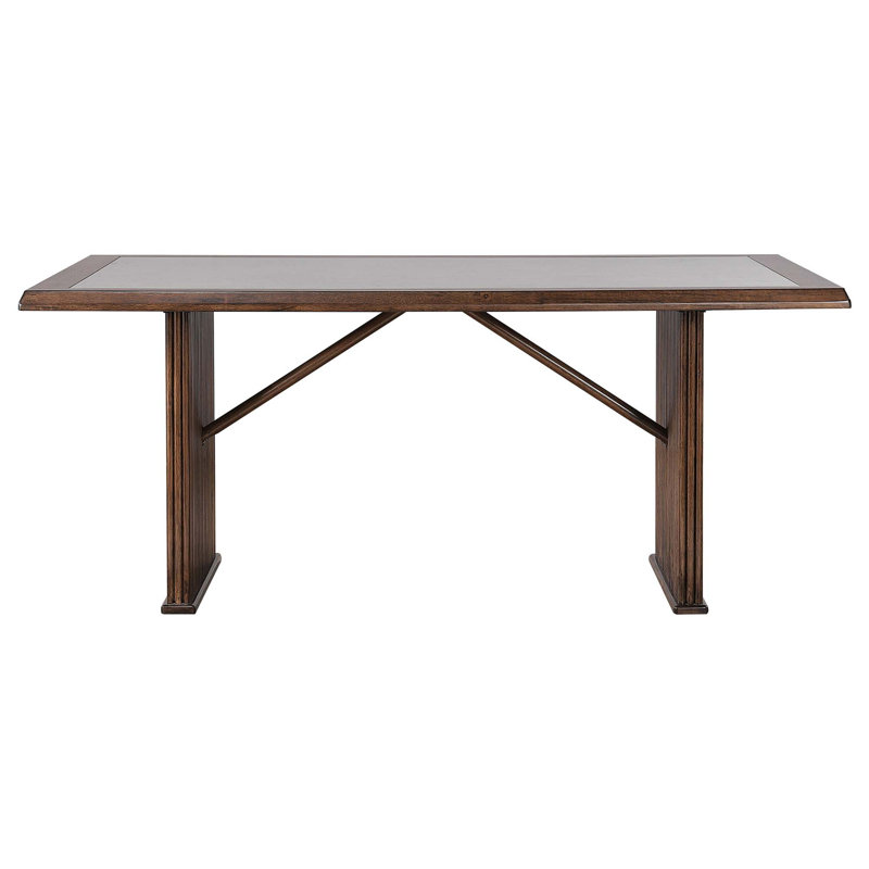 Brown Rectangular Dining Table