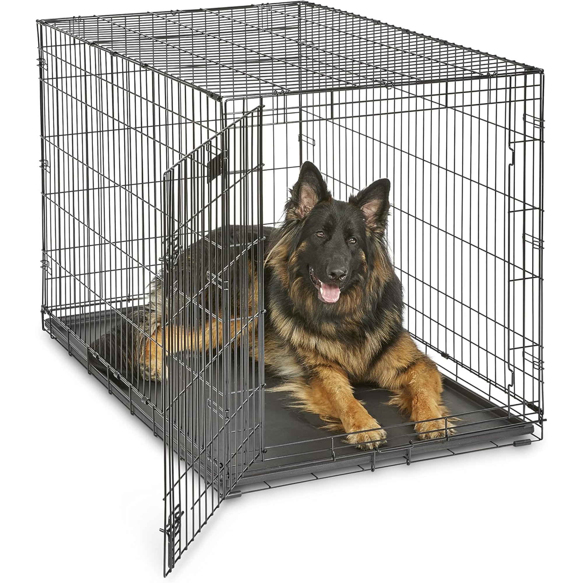 ToccoLeggero Newly Enhanced Single Door Icrate Dog Crate, Includes Leak ...