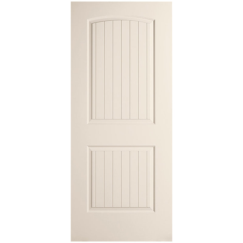 Porte moulée en V à rainure en V avec rainure en V apprêtée à 2 panneaux, 32 po x 80 po